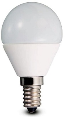 Lampada Sfera Led 5,3w E14 Luce Calda 470 Lumen